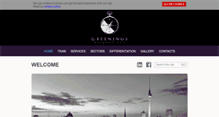 Desktop Screenshot of greeningsinternational.com